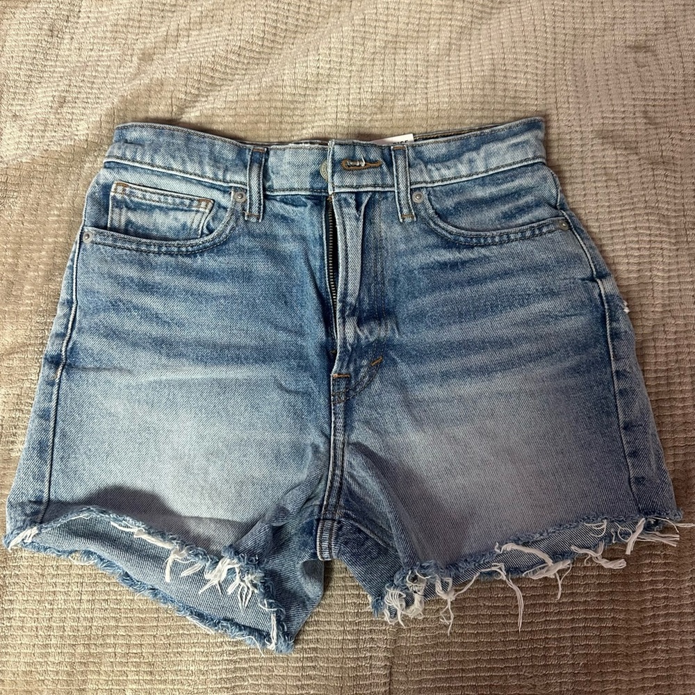 Lucky Brand Blue Jean Shorts Distressed Cut-Offs